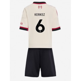 Dětské fotbalový komplet Liverpool Milos Kerkez #6 Venkovní košile 2025-26 Krátkým Rukávem